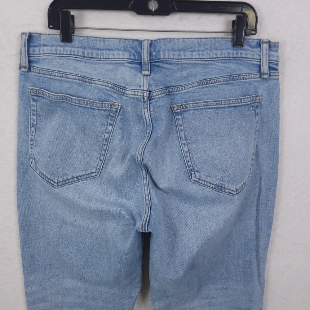 Rag & Bone Fit 2 Slim Jeans Mens 34x30 Light Wash Flynn Denim